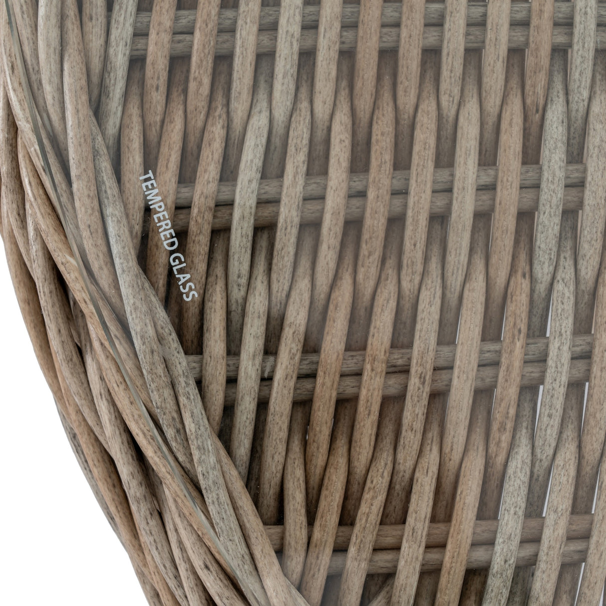 Outdoor Bistro Table With Wood Top 72cm – Beige