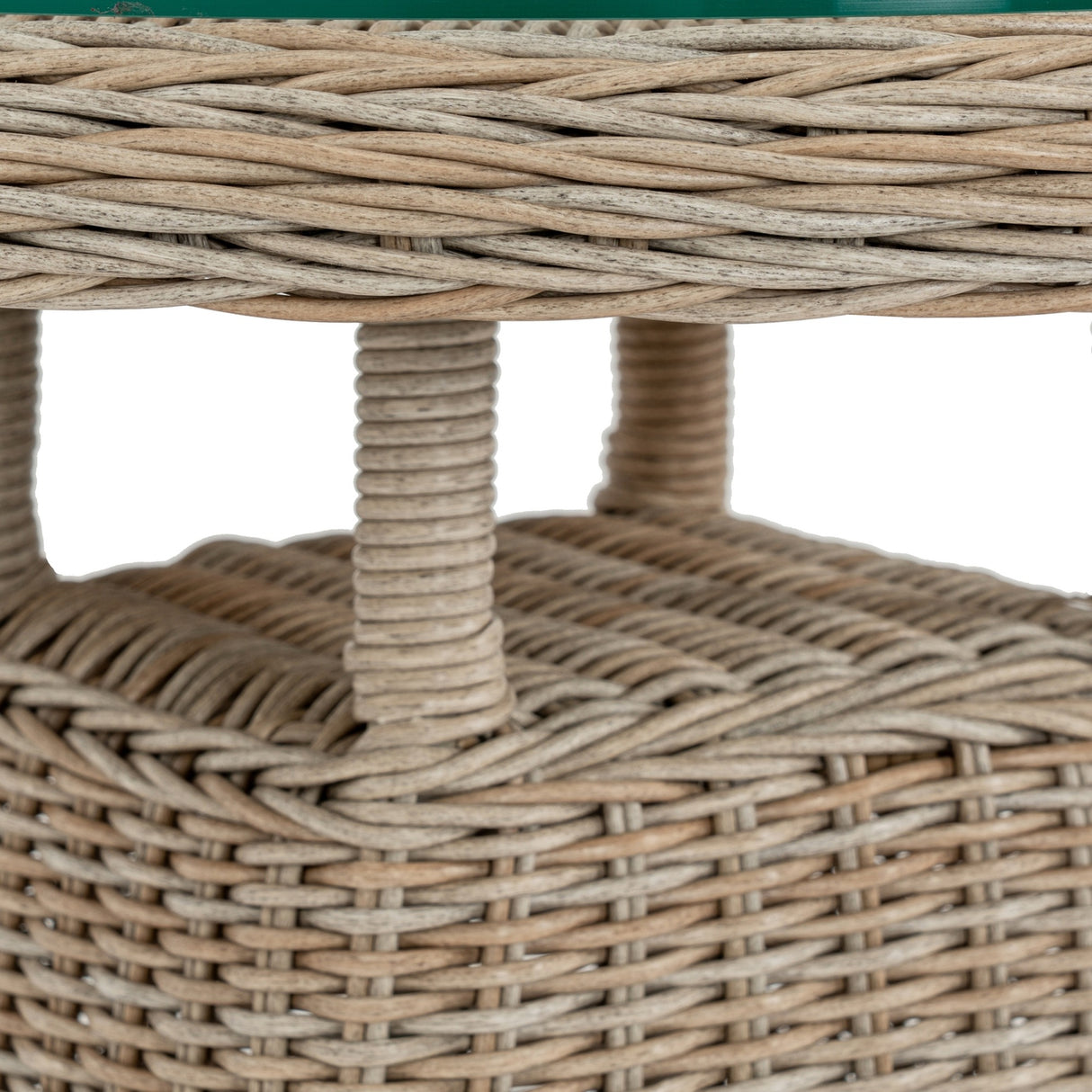 Outdoor Bistro Table With Wood Top 72cm – Beige