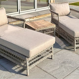 Rattan Garden Sun Lounger Set – Beige