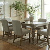Rectangular Wooden Dining Table 200cm – Brown