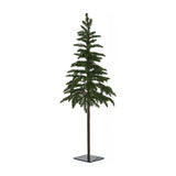 Hill Interiors Medium Woodland 120cm Christmas tree with layered green plastic branches on a slim trunk and square base, shown on a plain white background.
