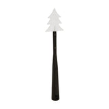 Hill Interiors Magic Wand Christmas Decoration with a white tiered tree top on a tapered brown plastic handle, shown against a plain white background.