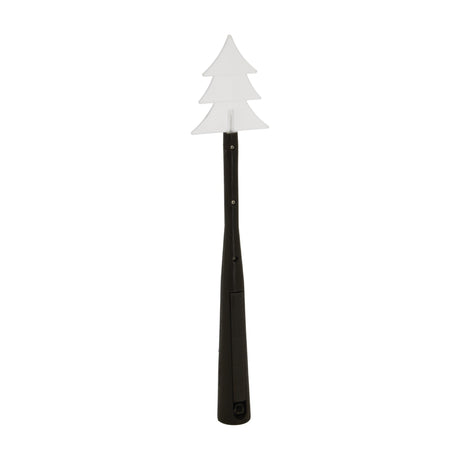Hill Interiors Magic Wand Christmas Decoration with a white tiered tree top on a tapered brown plastic handle, shown against a plain white background.