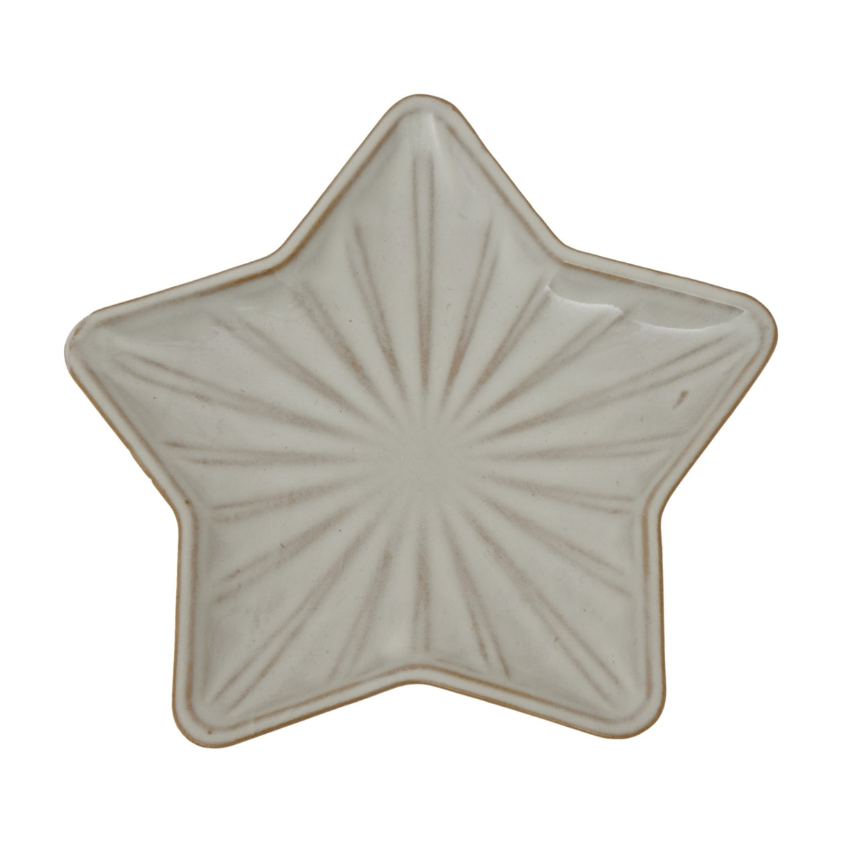 Medium Ceramic Star Dish – White