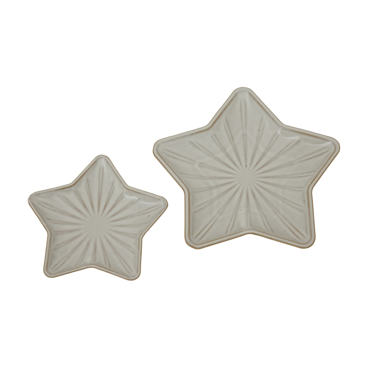 Medium Ceramic Star Dish – White