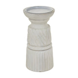 White Wooden Candle Holder – White