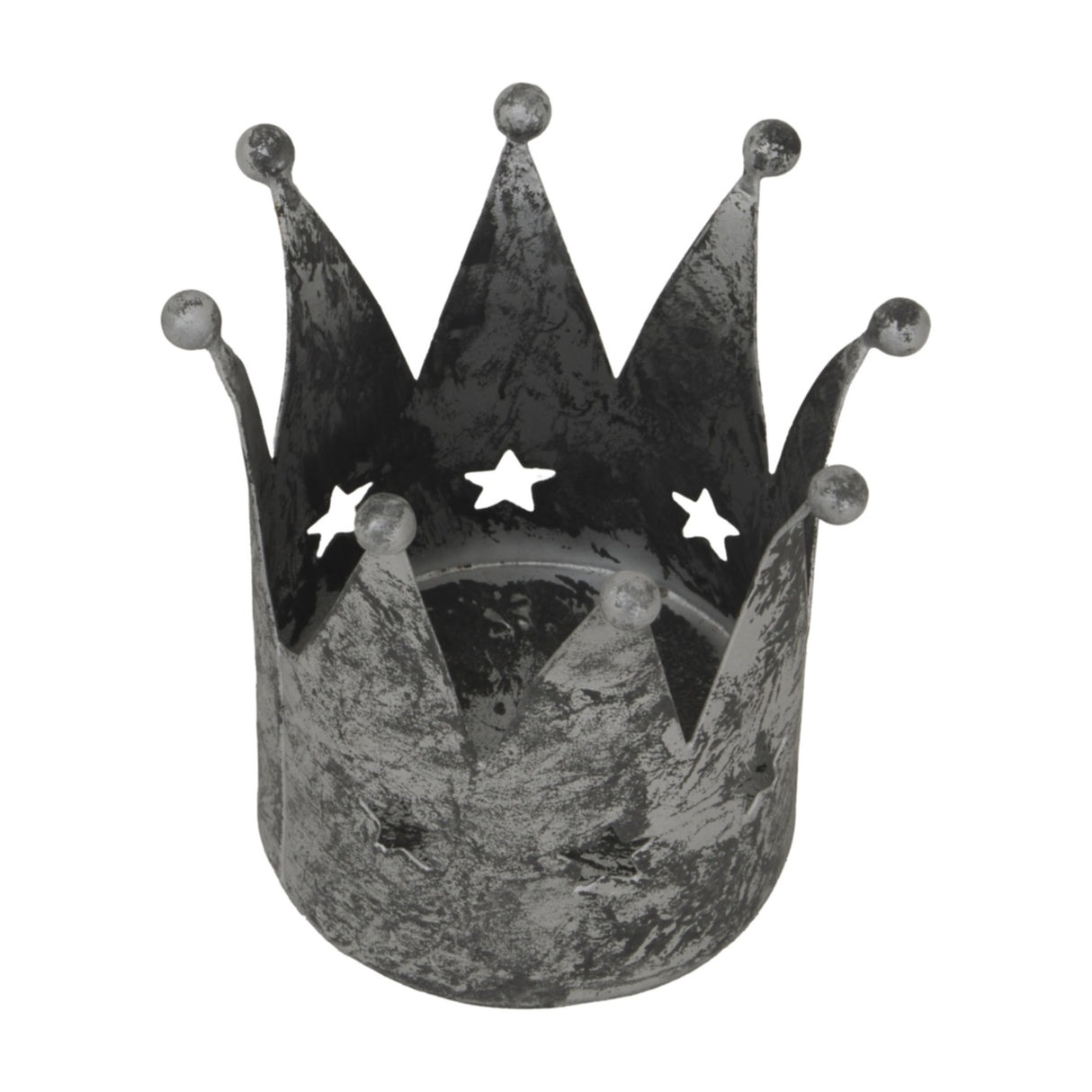 Antique Silver Crown Tealight Holder – Silver