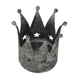 Antique Silver Crown Tealight Holder – Silver