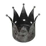 Antique Silver Crown Candle Holder – Silver