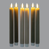 Ribbed Taper Candles – Sage