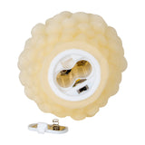 Natural Glow Cream Pinecone LED Wax Candle – Beige