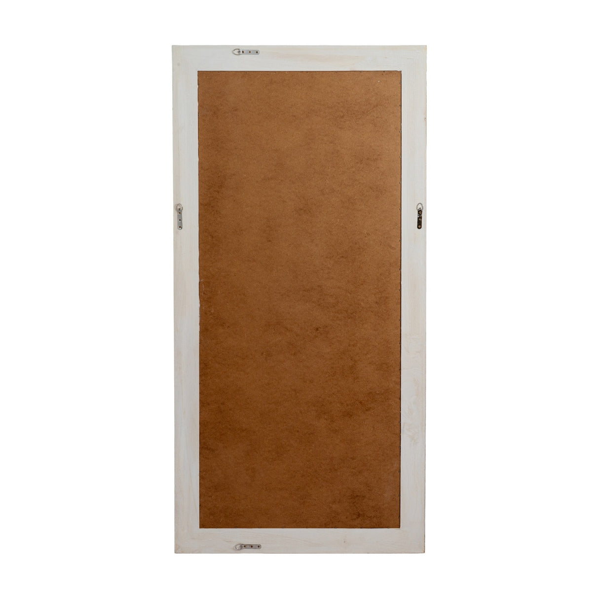 Large Washed Wood Framed Mirror – Brown