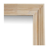 Large Washed Wood Framed Mirror – Brown