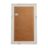 Washed Wood Framed Wall Mirror – Brown