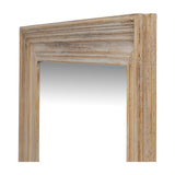 Washed Wood Framed Wall Mirror – Brown