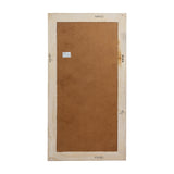 Washed Wood Framed Rectangular Wall Mirror – Brown