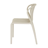 Moulded Accent Chair – Beige