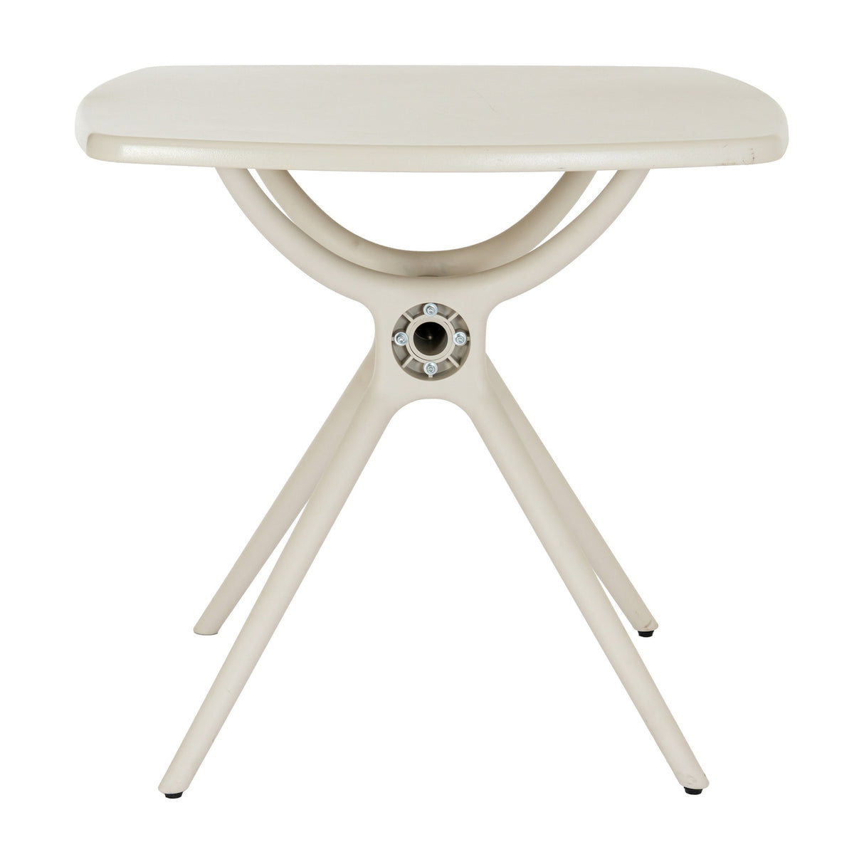 Pedestal Side Table – Beige