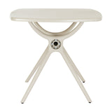 Pedestal Side Table – Beige