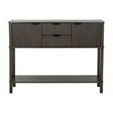 2 Drawer 2 Door Wooden Console Table – Brown