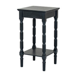 Contour Wooden Side Table – Black