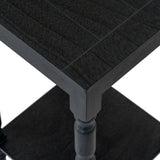 Contour Wooden Side Table – Black
