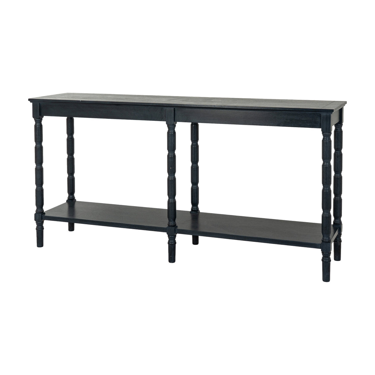 Large Wooden Console Table – Black