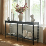Large Wooden Console Table – Black