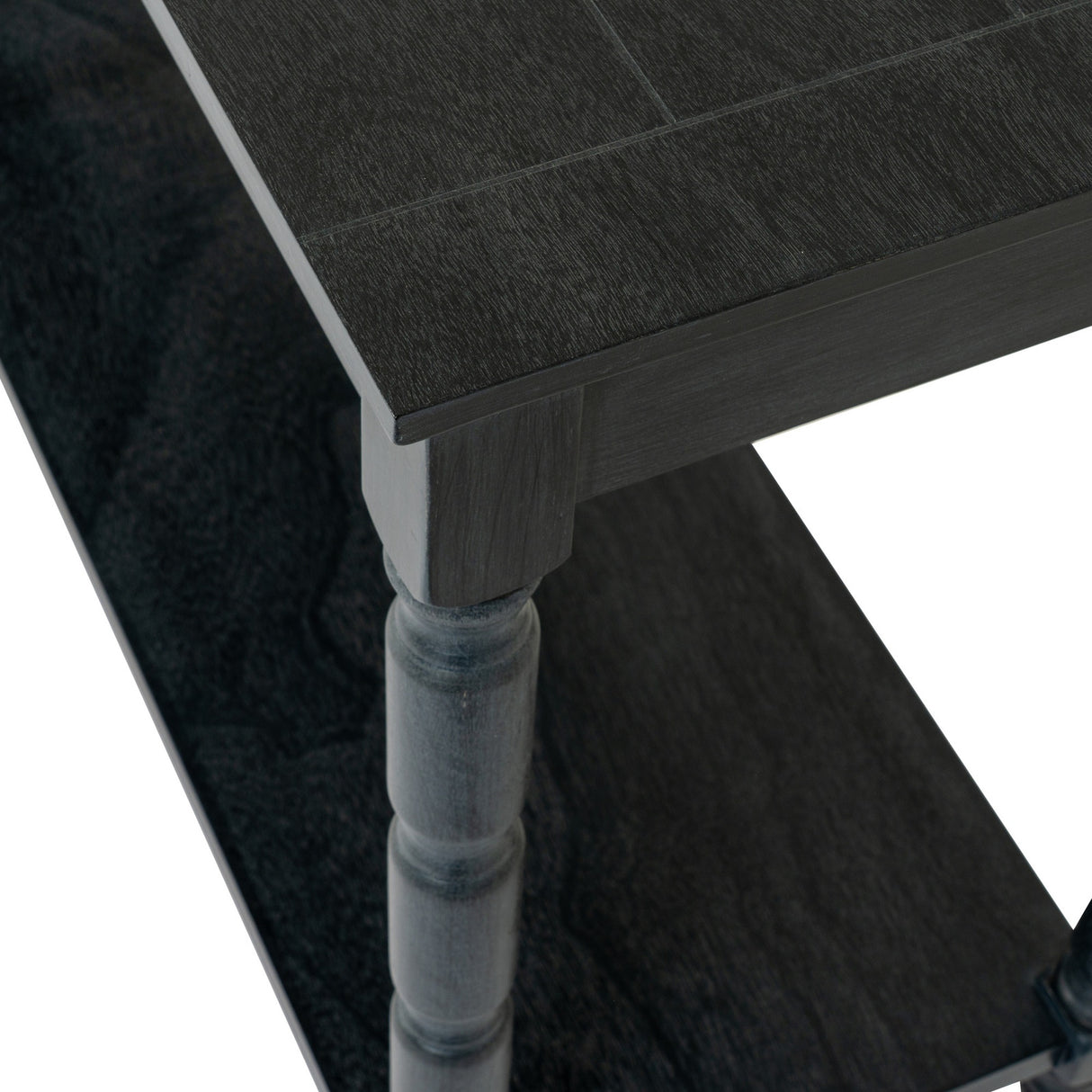 Large Wooden Console Table – Black