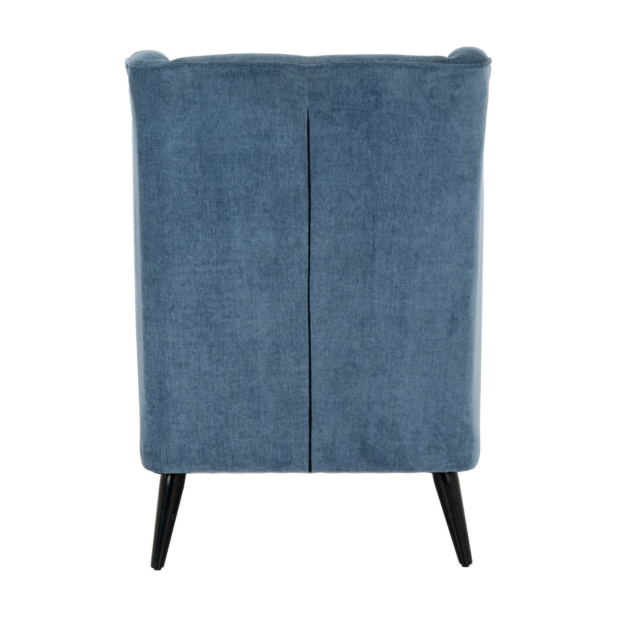 Wingback Armchair with Metal Frame – Blue