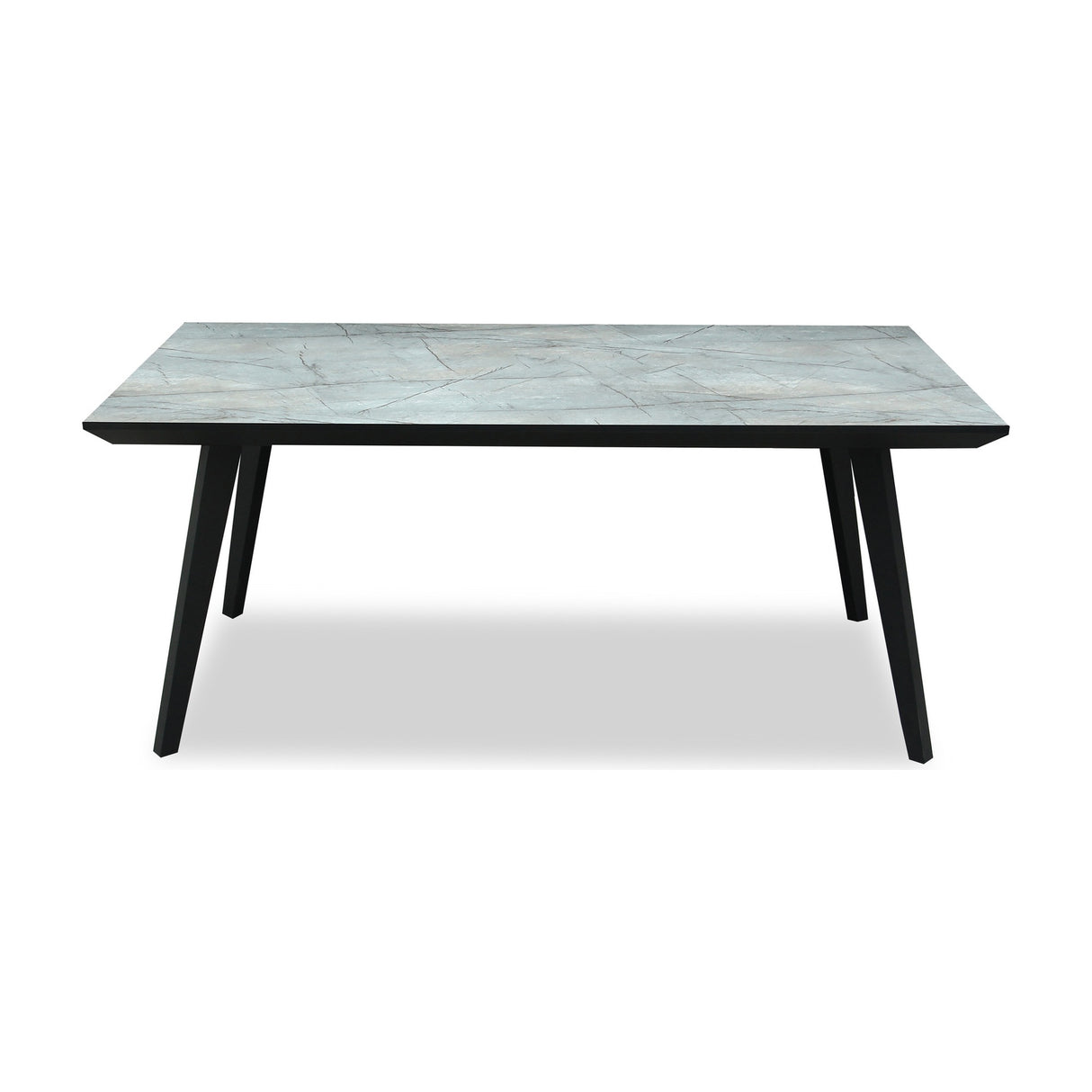 Rectangular Dining Table in Metal – Black