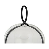 Large Candle Holder with Glass Cloche – Black