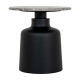 Themworth Round Side Table – Black