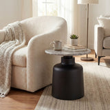 Themworth Round Side Table – Black