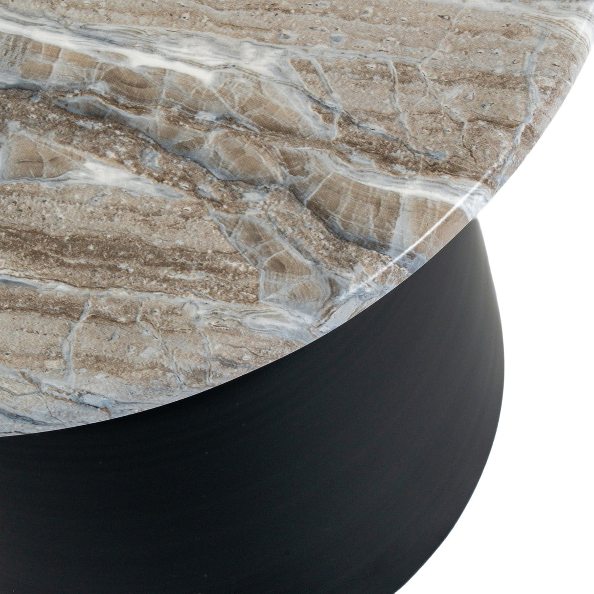 Themworth Round Side Table – Black