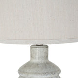 Table Lamp With Linen Shade – White