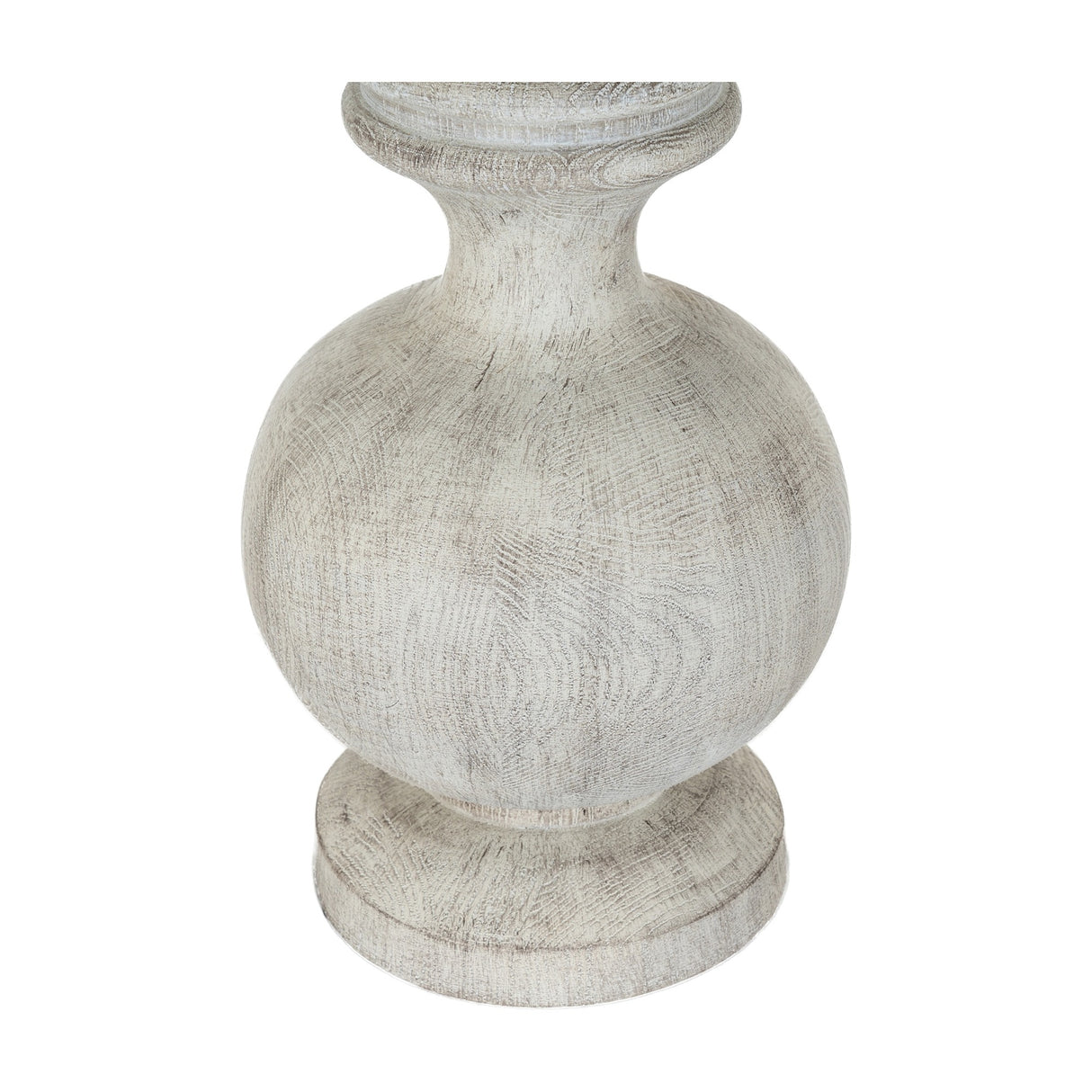 Table Lamp With Linen Shade – White