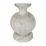 Table Lamp With Linen Shade – White