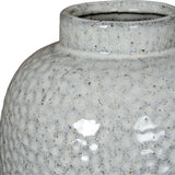 Small Dimpled Ceramic Vase – White