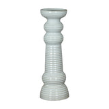 Large Ceramic Pillar Candle Holder – White
