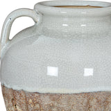 Medium Amphora Ceramic Vase – White