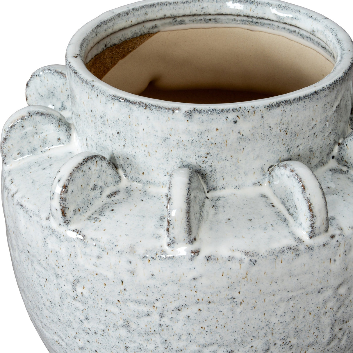 Medium Hydria Ceramic Vase – White