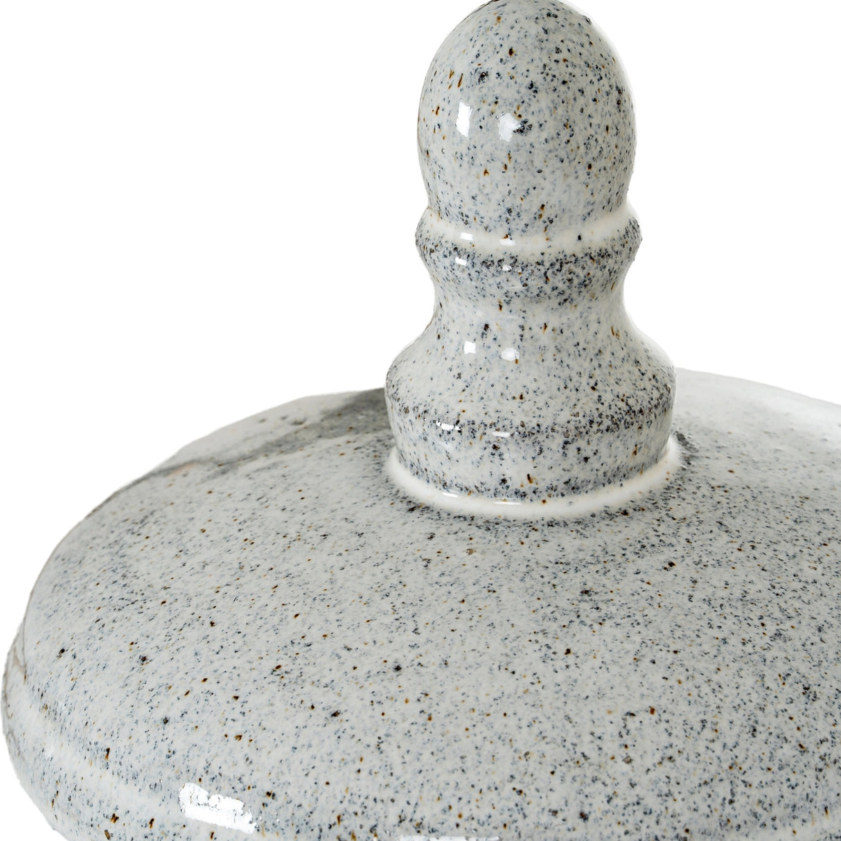 Large Hurricane Lantern with Lid – White