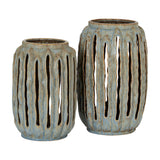 Tall Ceramic Vase 32cm – Grey