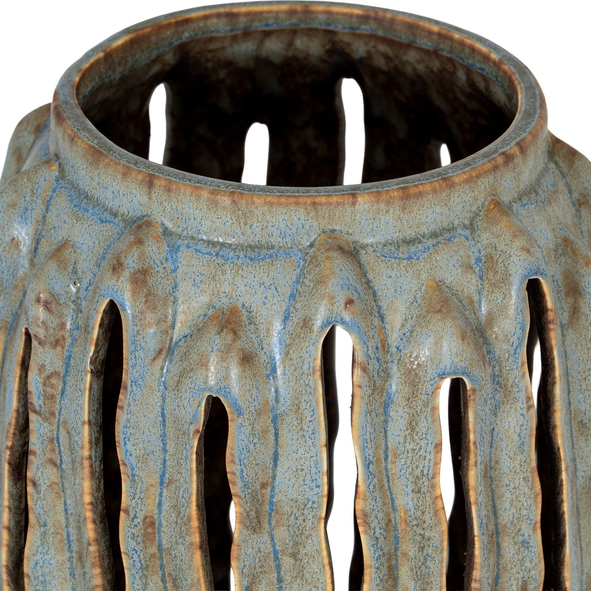 Tall Ceramic Vase 32cm – Grey