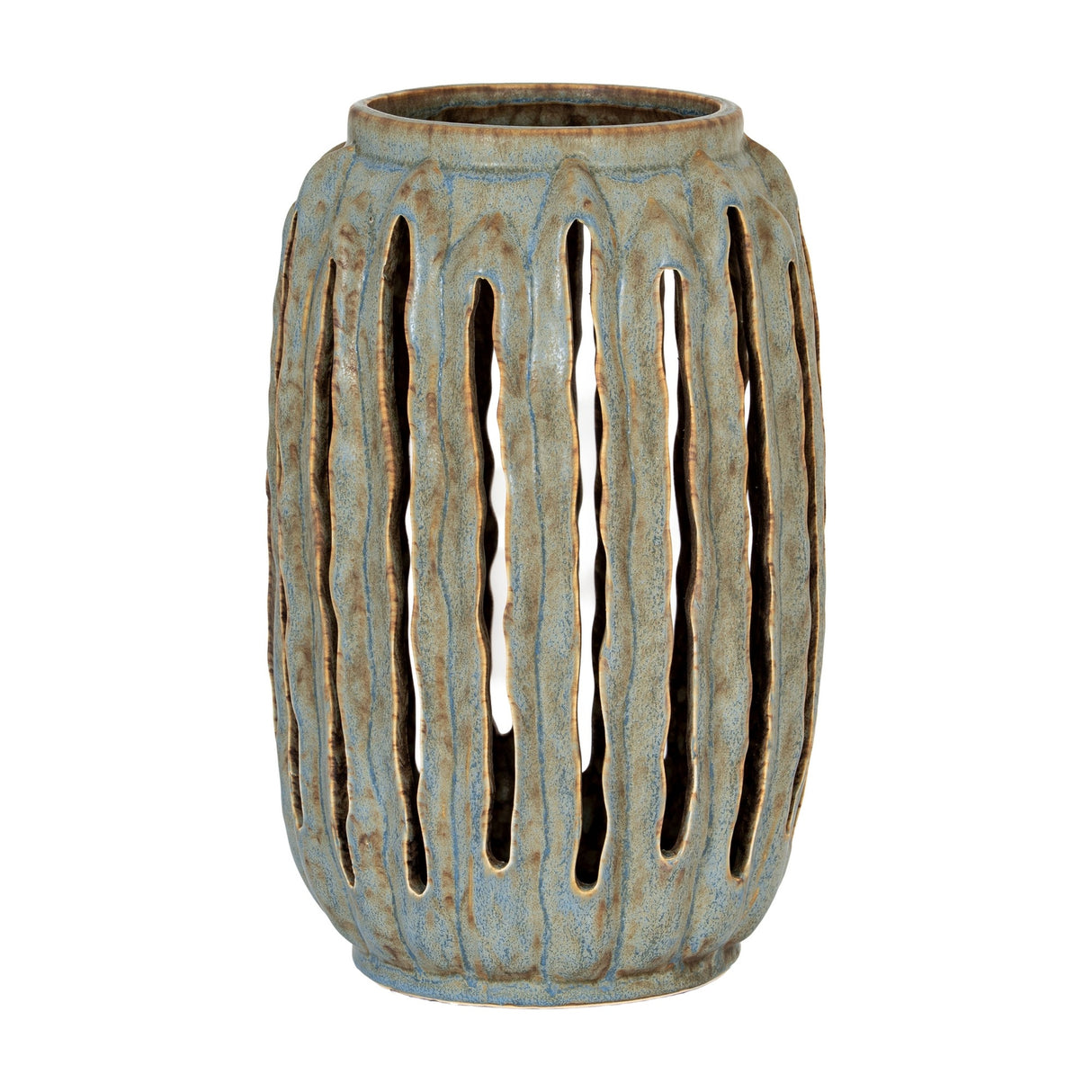 Tall Ceramic Vase 32cm – Grey
