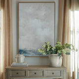 Hand Painted Canvas in Wooden Frame – Multicoloured