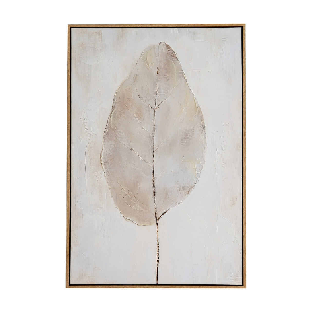 Hand Painted Canvas in Wooden Frame – Multicoloured