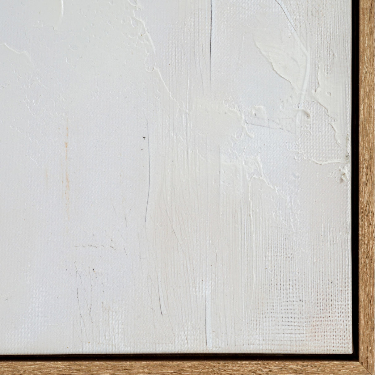 Hand Painted Canvas in Wooden Frame – Multicoloured