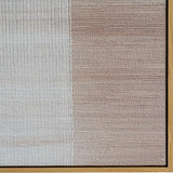 Hill Interiors hand painted canvas wall art in wood frame, showing textured brushwork in soft grey and muted brown tones across a portrait format.